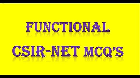 CSIR-NET FUNCTIONAL  ANALYSIS MCQ