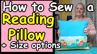 How To Sew A Reading Book Pillow Diy Childs Pocket Craft Cushion Or Travel Pillow In Multiple Sizes