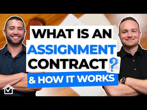 What is an assignment contract in real estate video walkthrough