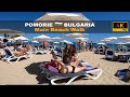 🌊 Walking through 🏖  Pomorie Beach  🇧🇬 Bulgaria - Summer  2024 - 4K