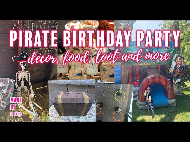 DIY Pirate Birthday Party! 🏴‍☠️ Summer Birthday Party for Pirate Lovers,  Peter Pan, Captain Hook🪝 