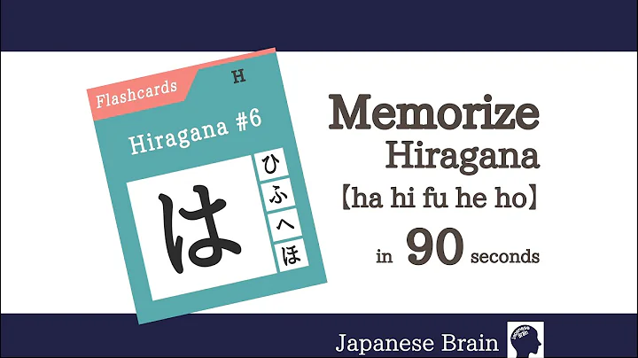 Flashcards - Learn / Memorize Hiragana ha hi fu he ho in 90 seconds