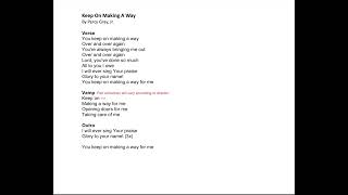Keep On Making a Way - ALTO