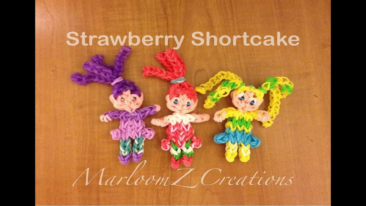crazy loom designs Rainbow Loom Strawberry Shortcake 