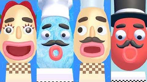 Satisfying Sandwich Runner VS Stacky Ice Cream 🍦🥪 Speedrun Battle — All Levels!