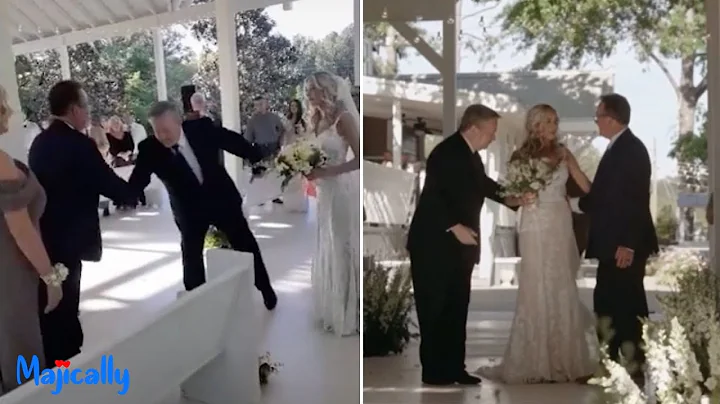Bride’s dad invites her stepdad to help walk her down the aisle
