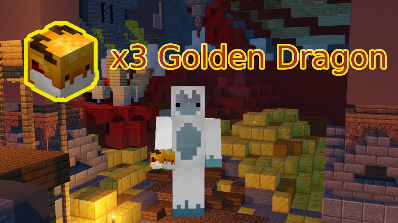 Buying ALL 3 GOLDEN DRAGON Eggs From The Dragon's Lair (Hypixel Skyblock)
