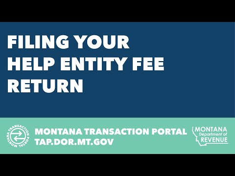 Filing Your HELP Entity Fee Return