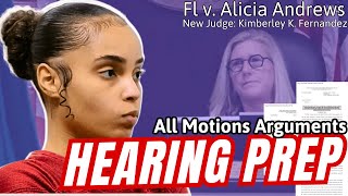 Celebrity Alicia Andrews' Motions Breakdown - Prep for the May 11, 2026 Hearing. Net Worth