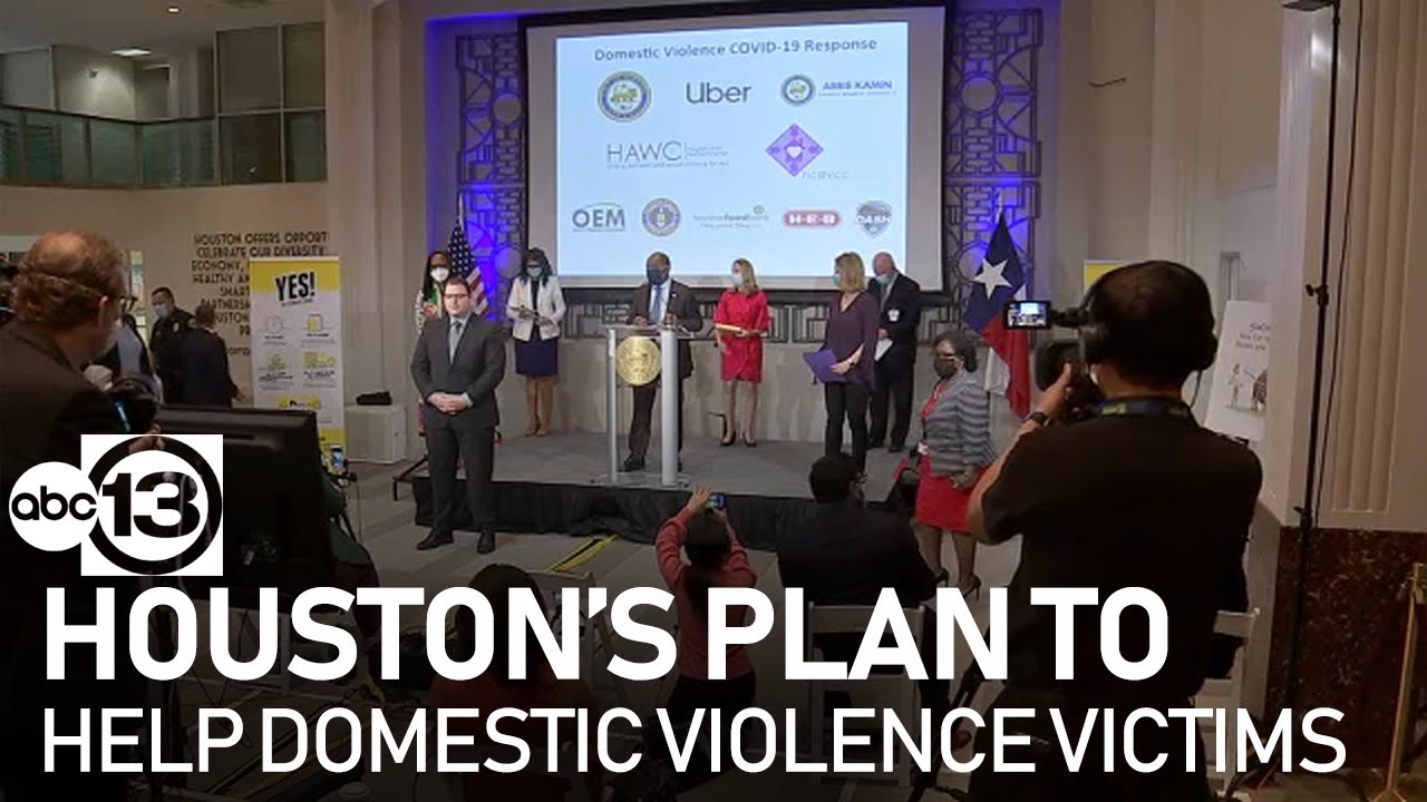 Houston rolls out domestic violence victim plan - YouTube