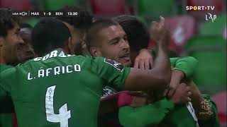 Goal | Golo Rodrigo Pinho: Marítimo (1)-0 Benfica (Liga 20/21 #8)