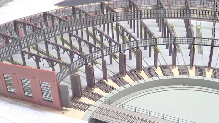 Walthers 12 Stall Roundhouse 130 Turntable Part 13 "Tracks in the Roundhouse"