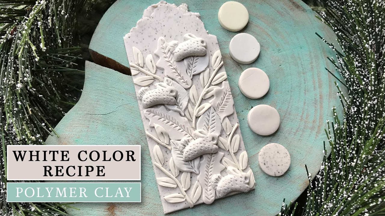 Polymer Clay Color Recipe 12: Hues of White 