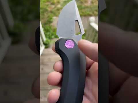 Damned Designs Djinn XL in Black Titanium with an S35VN Blade