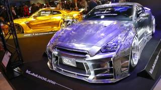 全面彫刻ボディ！キラキラの日産GT-R( ^ ^ )/ #TAS2016【東京オートサロン2016】