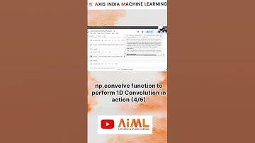 np.convolve function to perform 1D Convolution #numpy #datascience #python #aicommunity