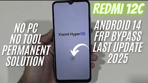 Redmi 12c Frp Bypass Android 14 Hyper Os 2.0 No Pc Latest Method 2025