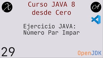 29 Identificar números Pares e Impares en #java8 #programacion #vscode