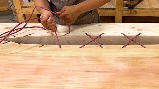 Unique Creative Table | Crafting a Stunning and Sturdy Large-Scale Table from a Big Wood Panel by Creative HD 4,542 views 3 weeks ago 47 minutes