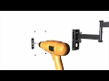 How to install proper swing arm 2342 tv bracket