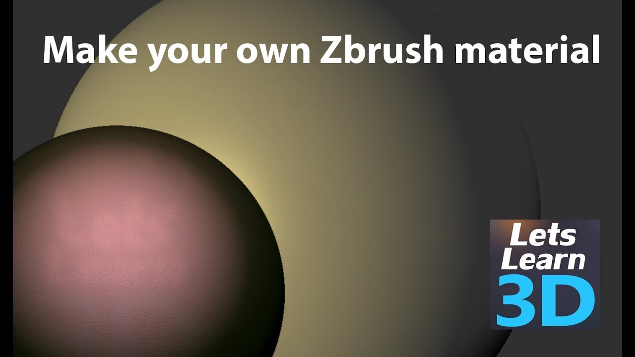 adding a new material for zbrush