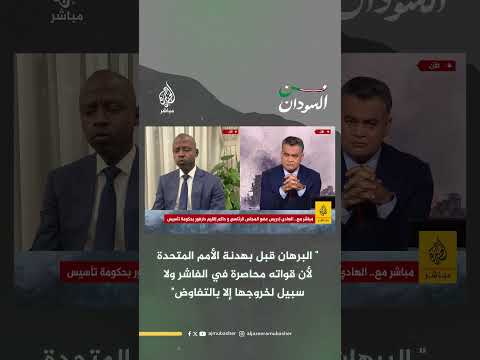 الهادي إدريس البرهان قبل بهدنة الأمم المتحدة لأن قواته محاصرة في الفاشر