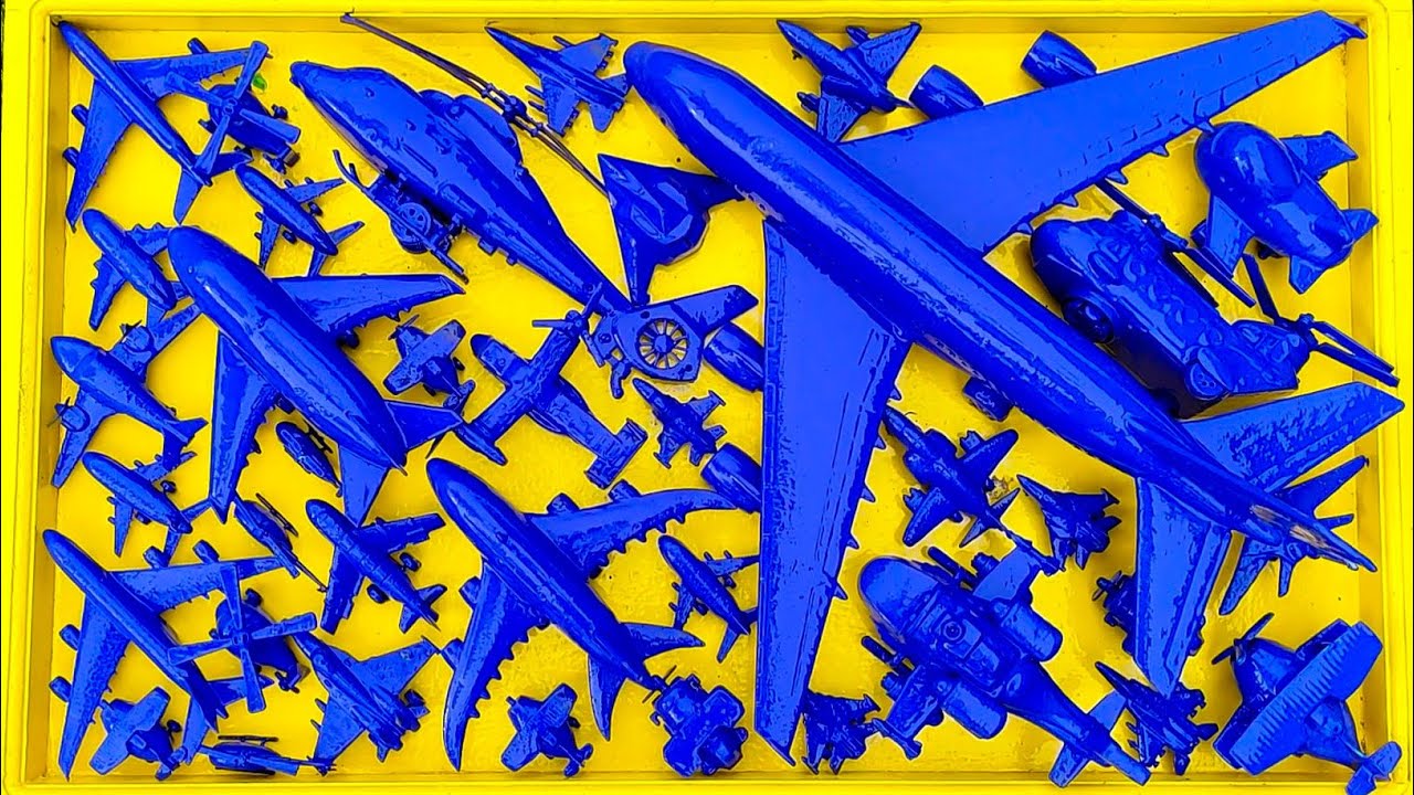 Pesawat Warna-Warni⁉️Pesawat Garuda, B1-Bomber, Helicopter Apache,RC Plane Shukoi SU27, F6F Hellc4t