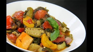 Caribbean Ratatouille (ital vegetable stew)  #MeatFreeMonday | CaribbeanPot.com