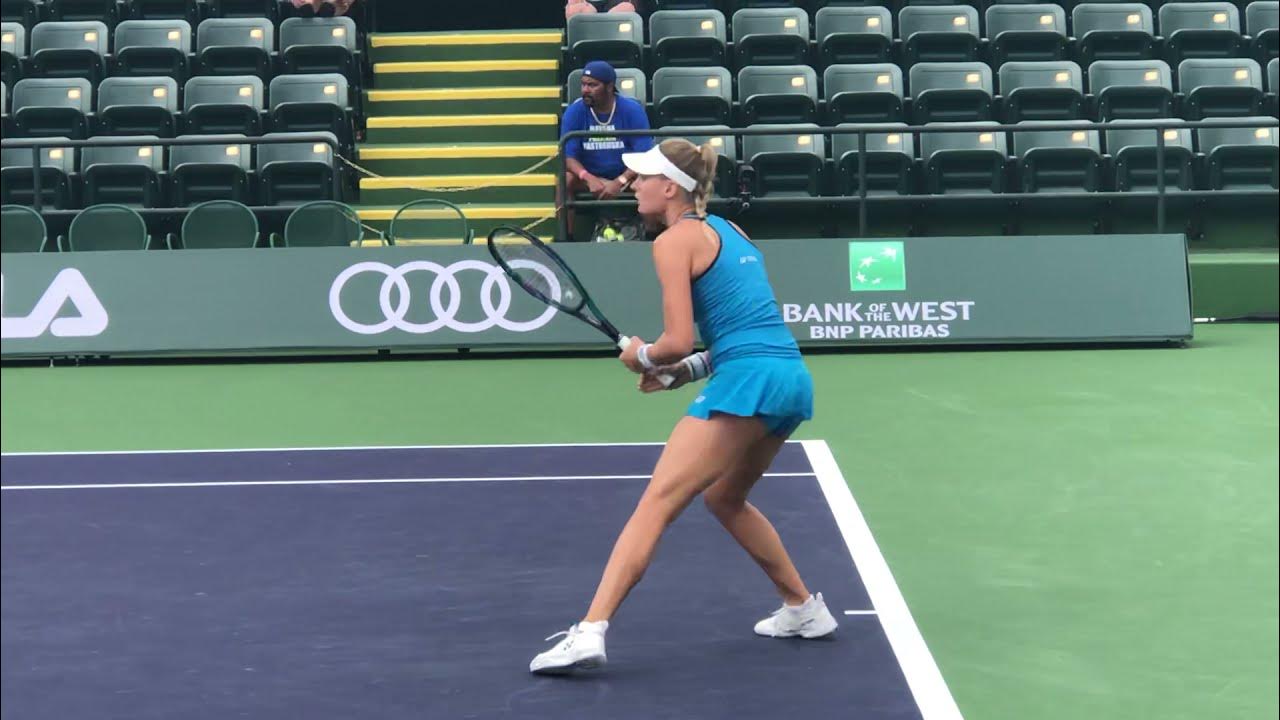 Dayana Yastremska II, Indian Wells WTA Tennis YouTube