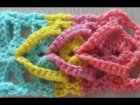 코바늘 하트 헤어밴드 팔찌뜨기-crochet hair band