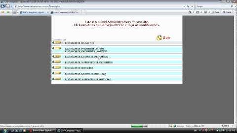 Website Dinâmico em PHP - Painel Administrativo - 4 - Cadastro de Noticias, Grupo e Sub-Grupo