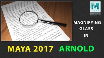 How to Model and Texture Magnifying Glass in Maya 2017 Using  ARNOLD