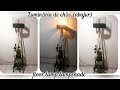 Luminária de chão (abajur) floor lamp #diy #ideias