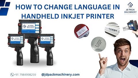 How to change language in handheld inkjet printer🖨 #machine #printing #jdpackmachinery #viralvideo