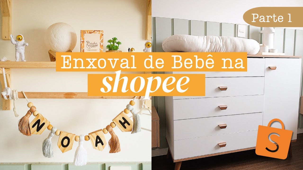 ENXOVAL NA SHOPEE | Compras do Enxoval de bebê na Shopee com Preços | PARTE 1