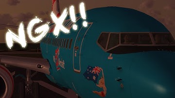 PMDG 737 NGX HUD, Bouncy Landing and Double Reverse Thrust at Wellington HD!!