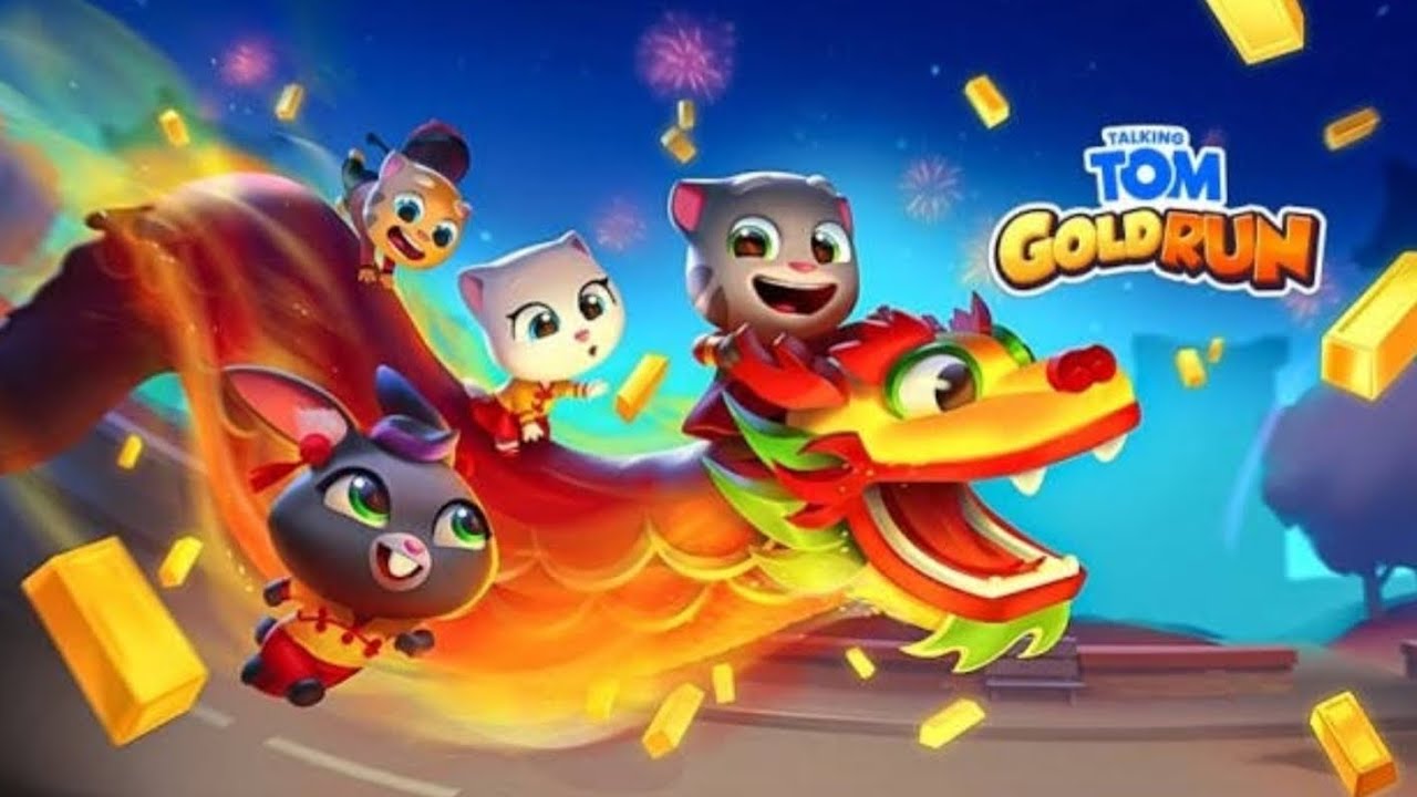 Talking Tom Gold Run, jogos de um Kung Fu Dragão. Talking Tom jogos de ...