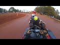 He went AIRBORNE!!! Clone 350 Heat Race : It was a WILD one! Dirt Track Kart Racing