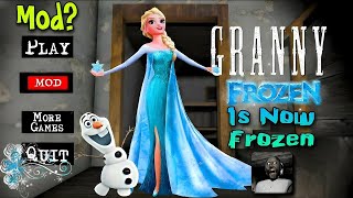 Granny Is Now Elsa | Funny Frozen 2 Mod Granny | Sewer Escape From Granny's House ||