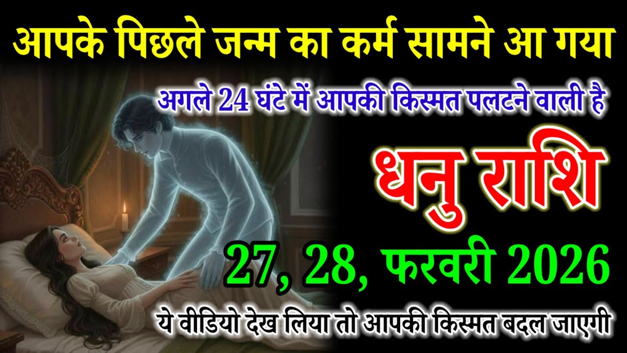 धनु राशि वाले 27 फरवरी 2026 आपके पिछले जन्म का कर्म सामने आ गया। Dhanu Rashi 