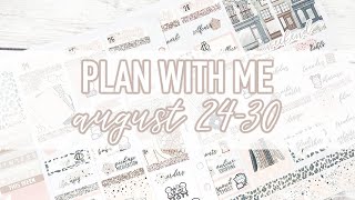Plan With Me: August 24-30 with City Chic Kit (Printable Stickers)