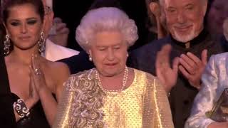 Ein Rückblick: The Queen's Diamond Jubilee Concert finale \& speech   4th June 2012