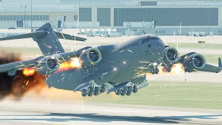 Amateur C-17 Pilot Makes Terrible Mistake Right Before Take Off X-Plane 11