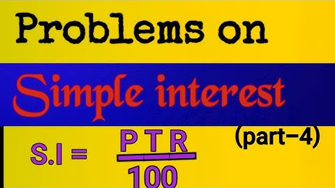 Simple interest #part-4# by G.S.Rama Lakshmi