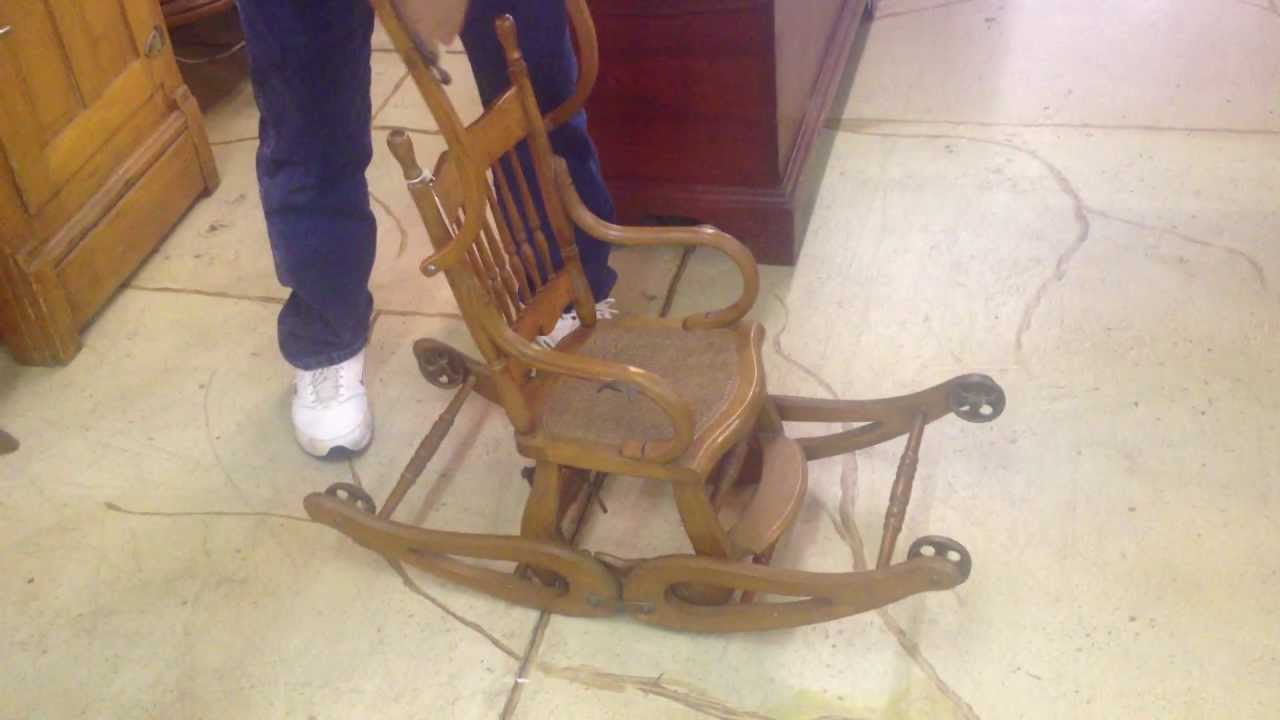 Victorian Oak Convertible High Chair - YouTube Victorian Oak Convertible High Chair - Victorian Oak Convertible High Chair - YouTube