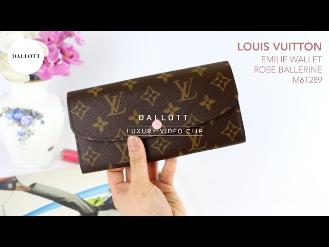 Luxury Video Clip: Cutie LV Rose Ballerine Victorine Wallet 