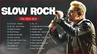 GNR, Scorpions, Led Zeppelin, Bon Jovi, U2, Aerosmith | Best Slow Rock Ballads 80s, 90s