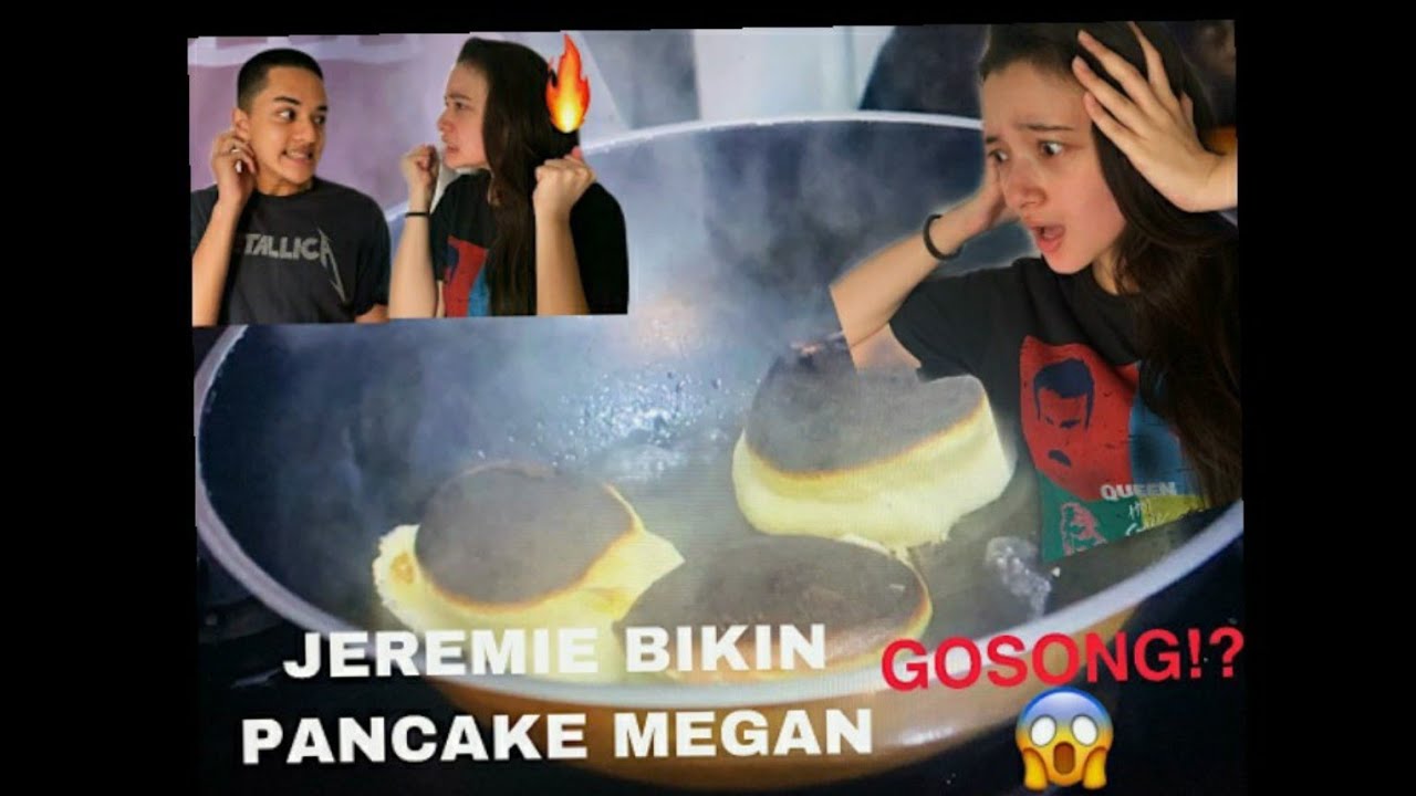Megan Domani & JeJe masak Souffle( pancake)