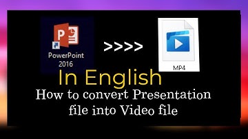 How to convert PPT into MP4 in English