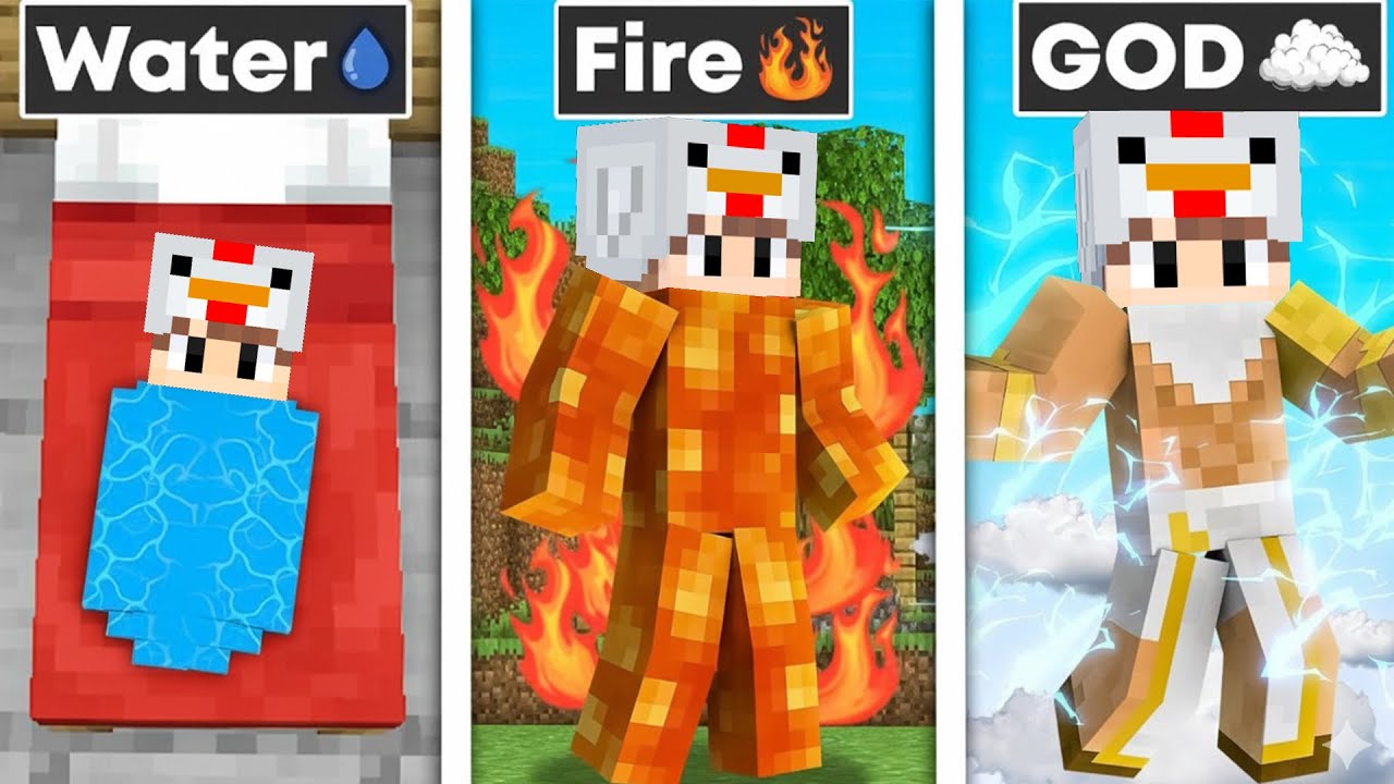 BIRTH To God ELEMENTAL In Minecraft!